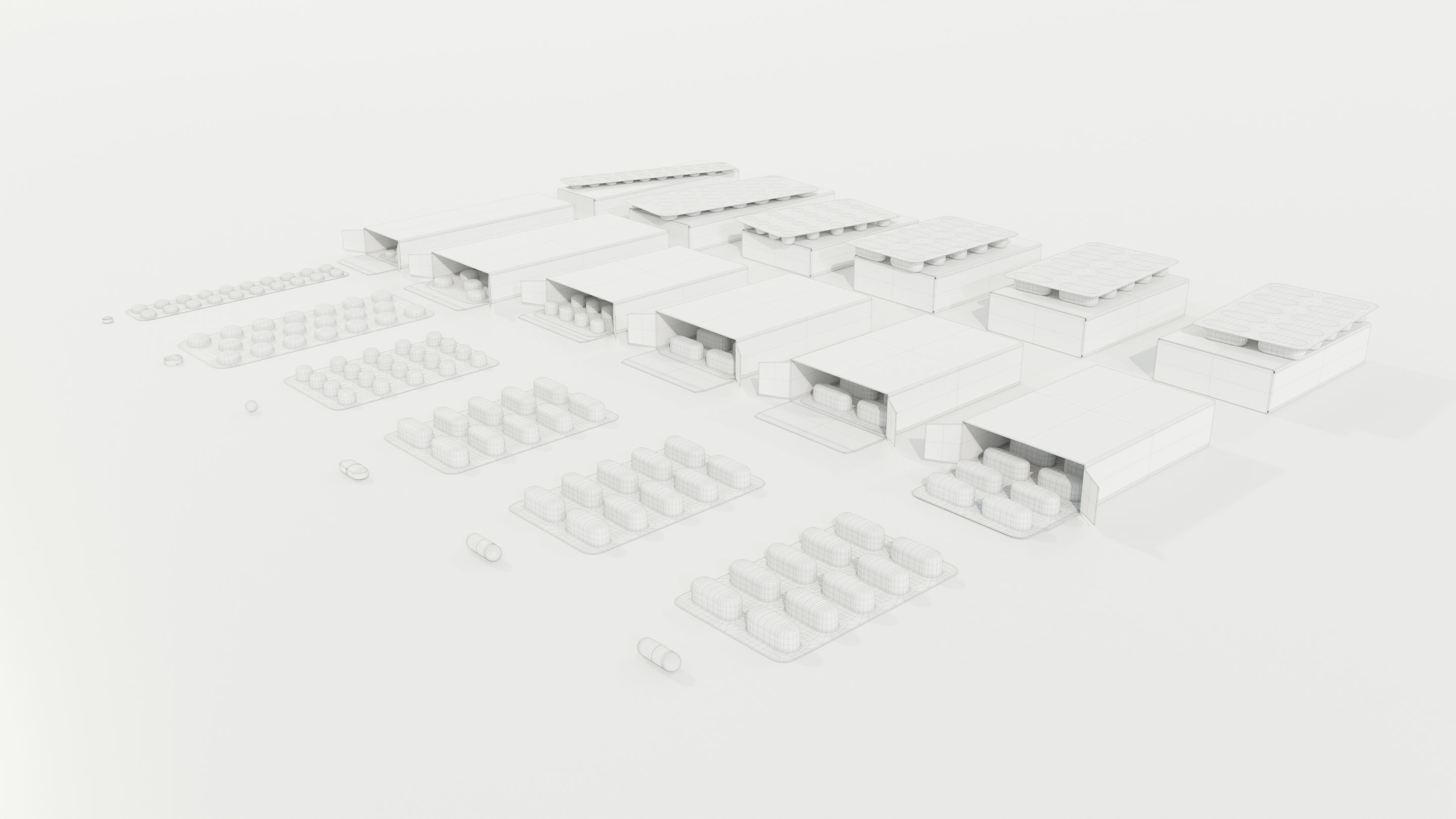 Medicine Packages 3D model_13