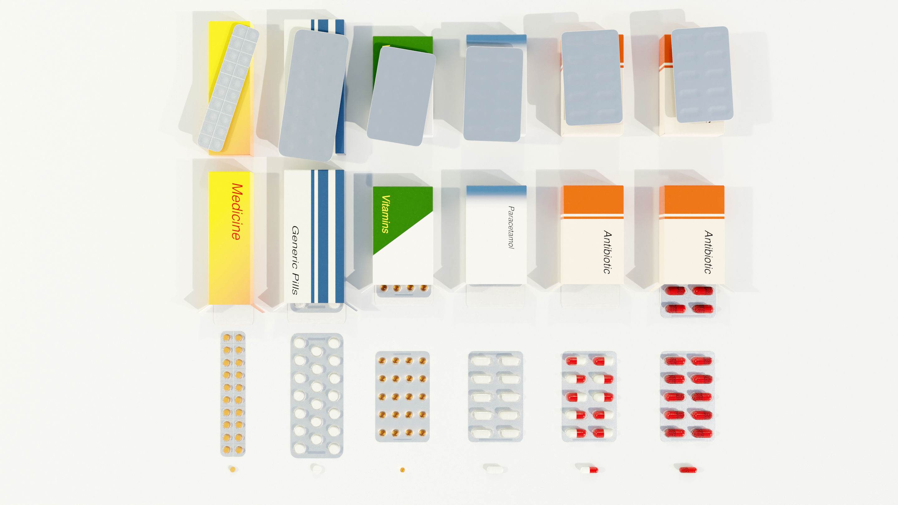 Medicine Packages 3D model_10