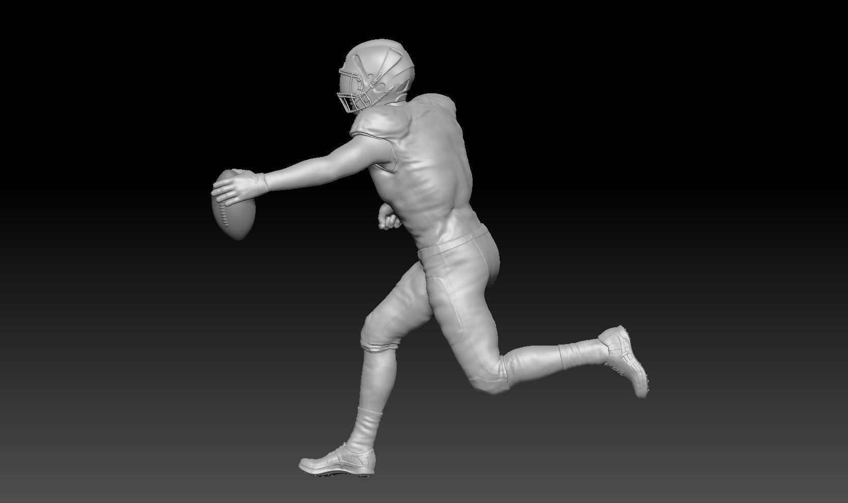 nfl run touchdown 3D print model_1