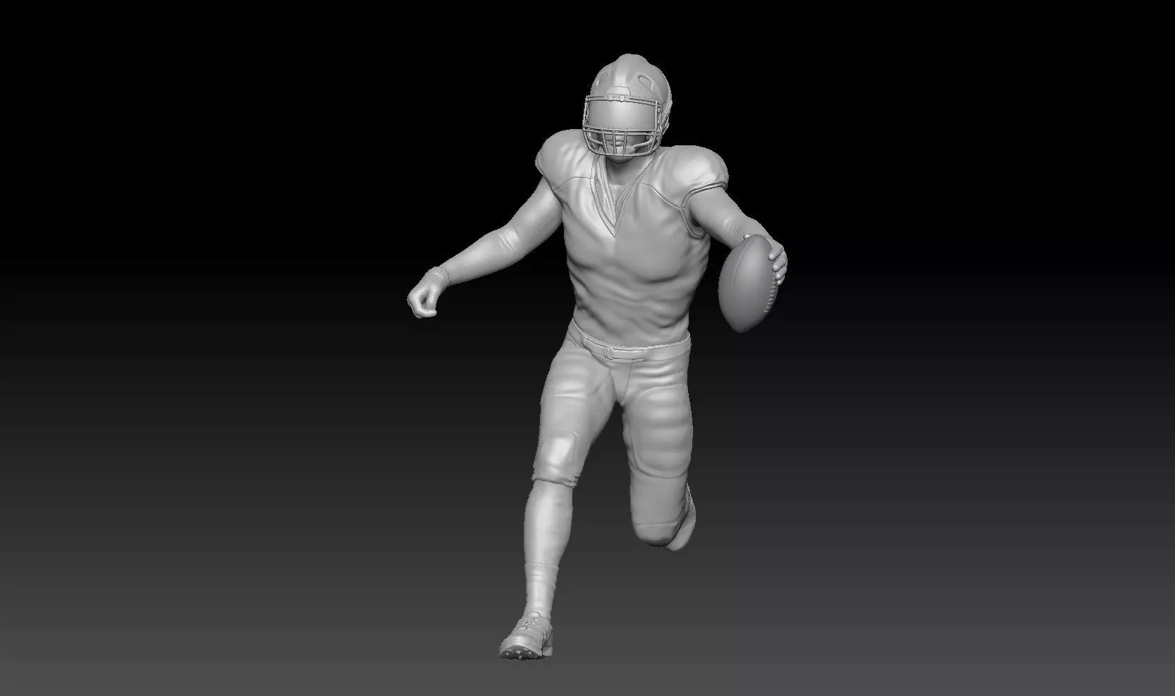 nfl run touchdown 3D print model_0