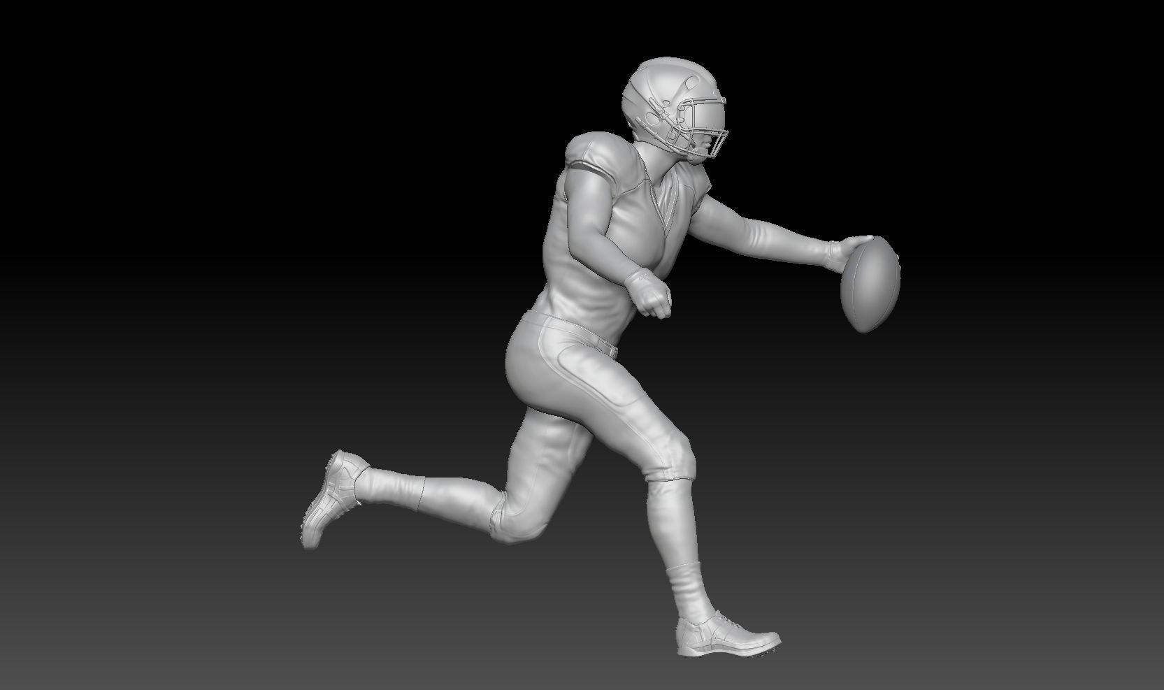 nfl run touchdown 3D print model_3