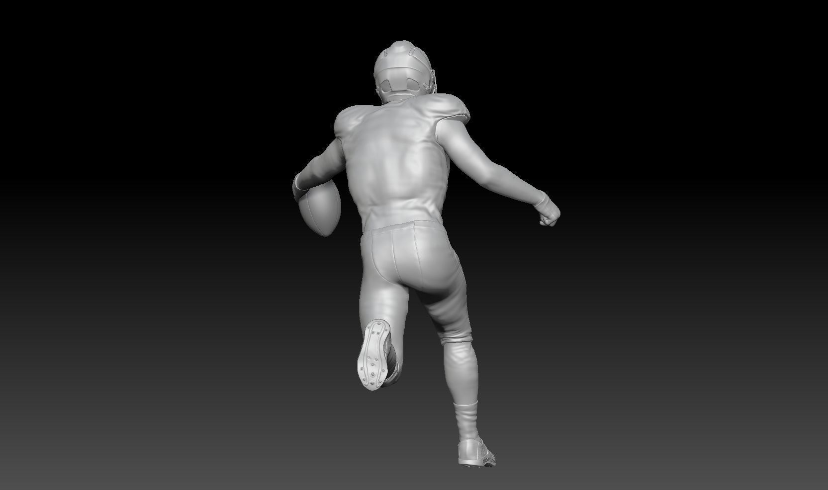 nfl run touchdown 3D print model_2