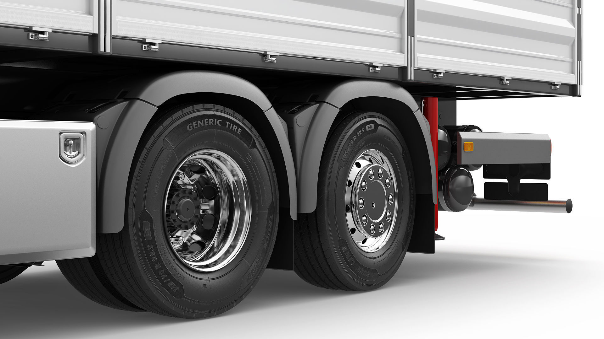 Mobile Truck Crane 6X2 3D model_16