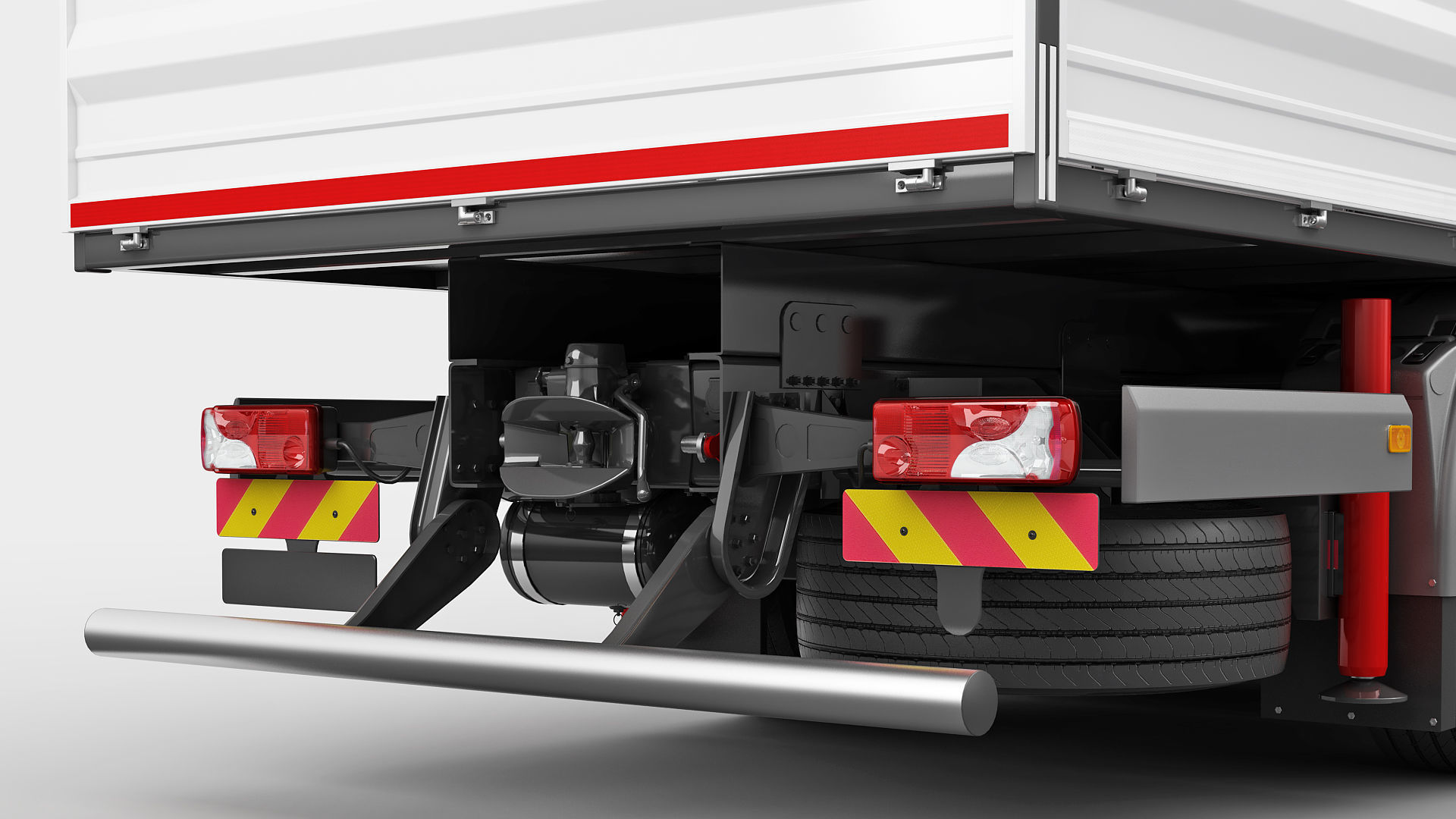 Mobile Truck Crane 6X2 3D model_11