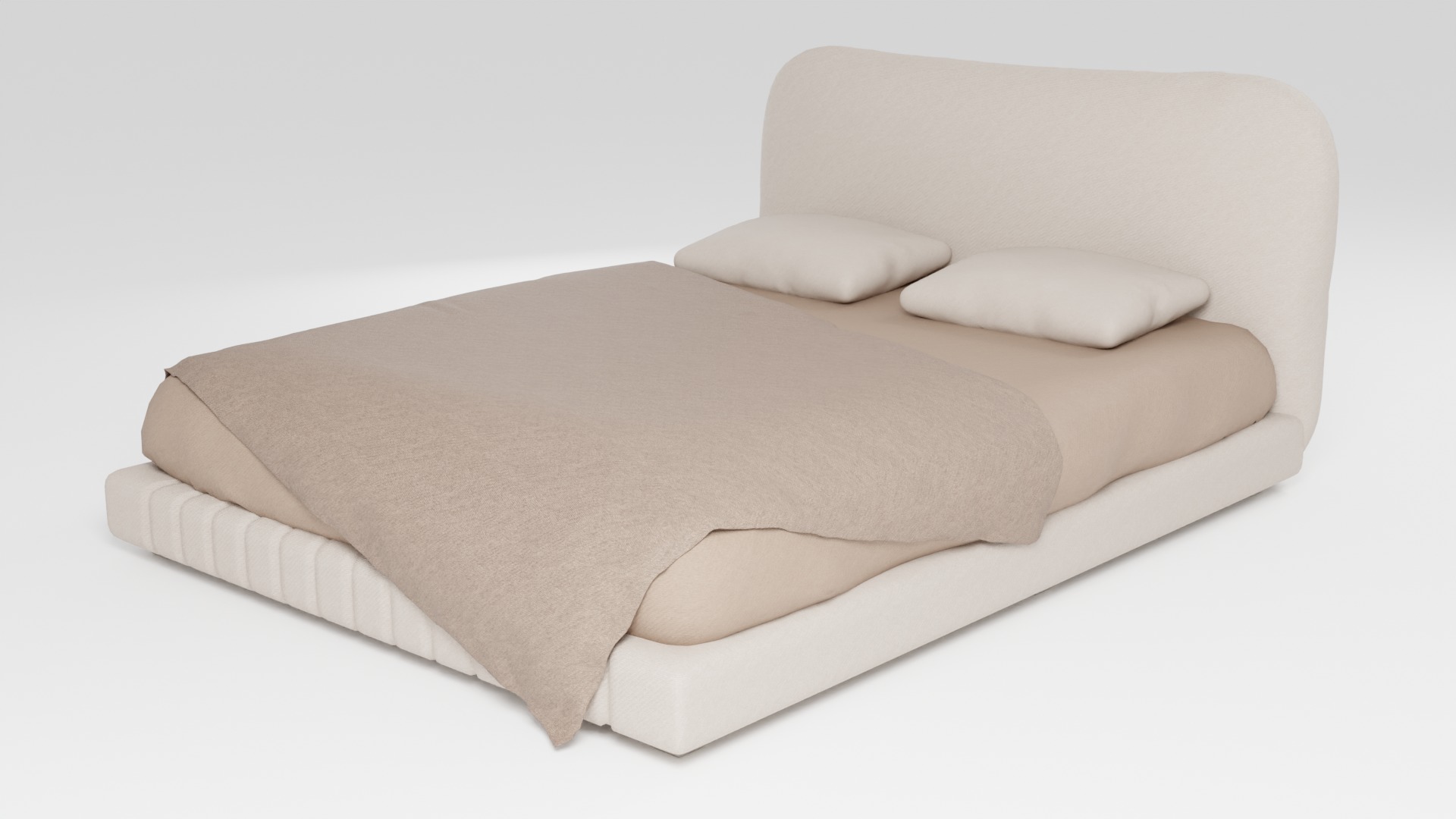 A bed that combines lightness and luxury 3D model_4