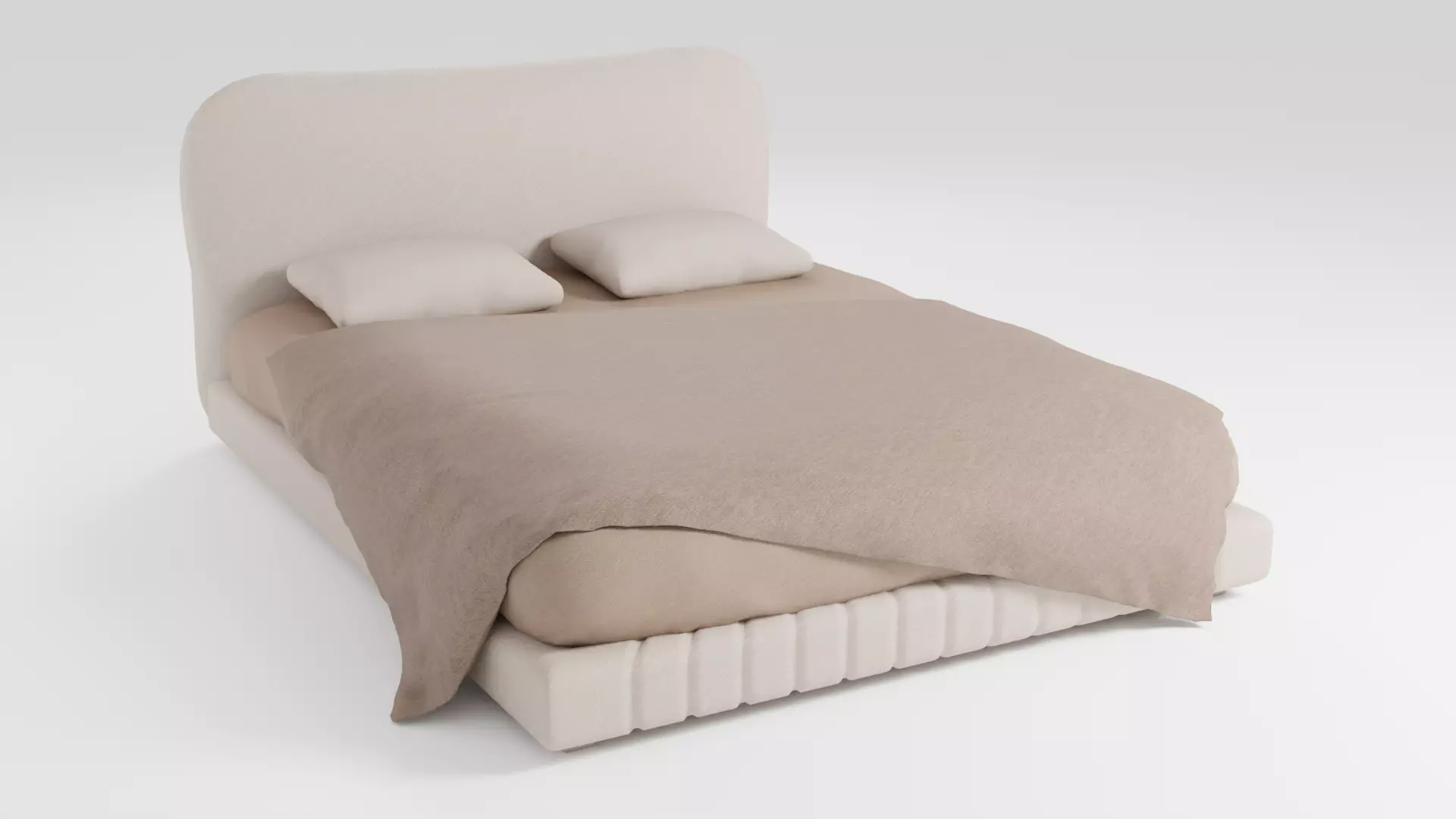 A bed that combines lightness and luxury 3D model_0