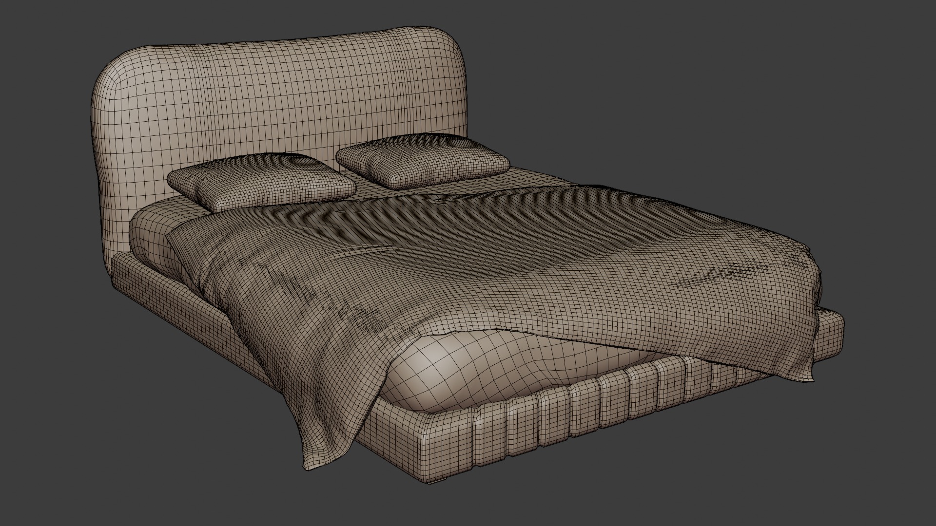 A bed that combines lightness and luxury 3D model_6