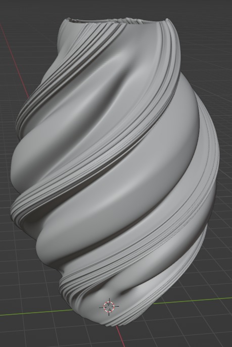 Swirl Lamp or Vase 3D model ready to print STL BLEND 3D print model_1