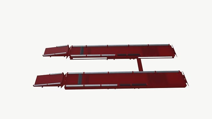 Hydraulic Scissor Lifter Car Truck 3D model 2