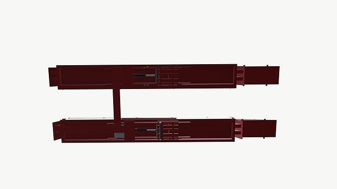 Hydraulic Scissor Lifter Car Truck 3D model 7