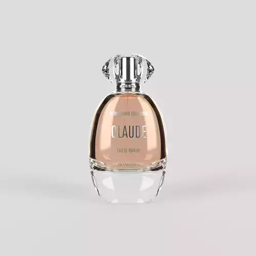 Perfume bottle with crystal cap