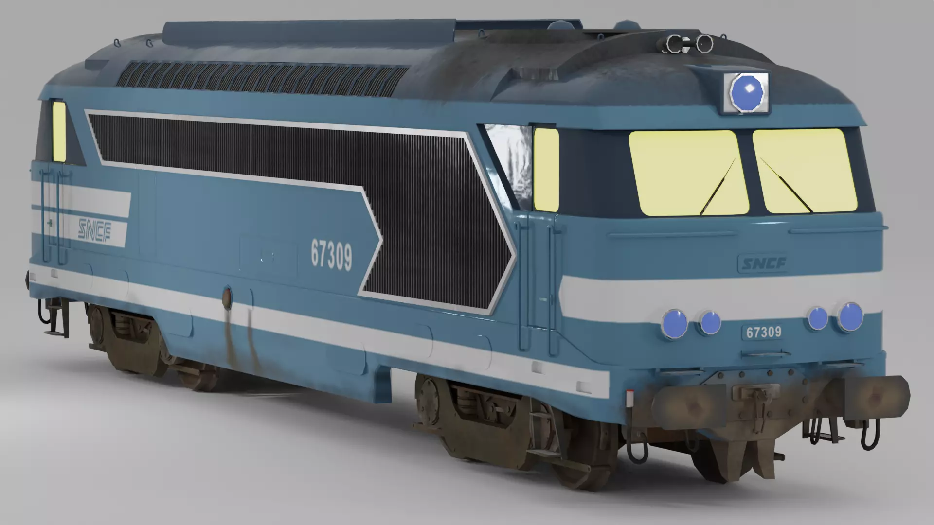 SNCF BB67300 Train 3D model_0