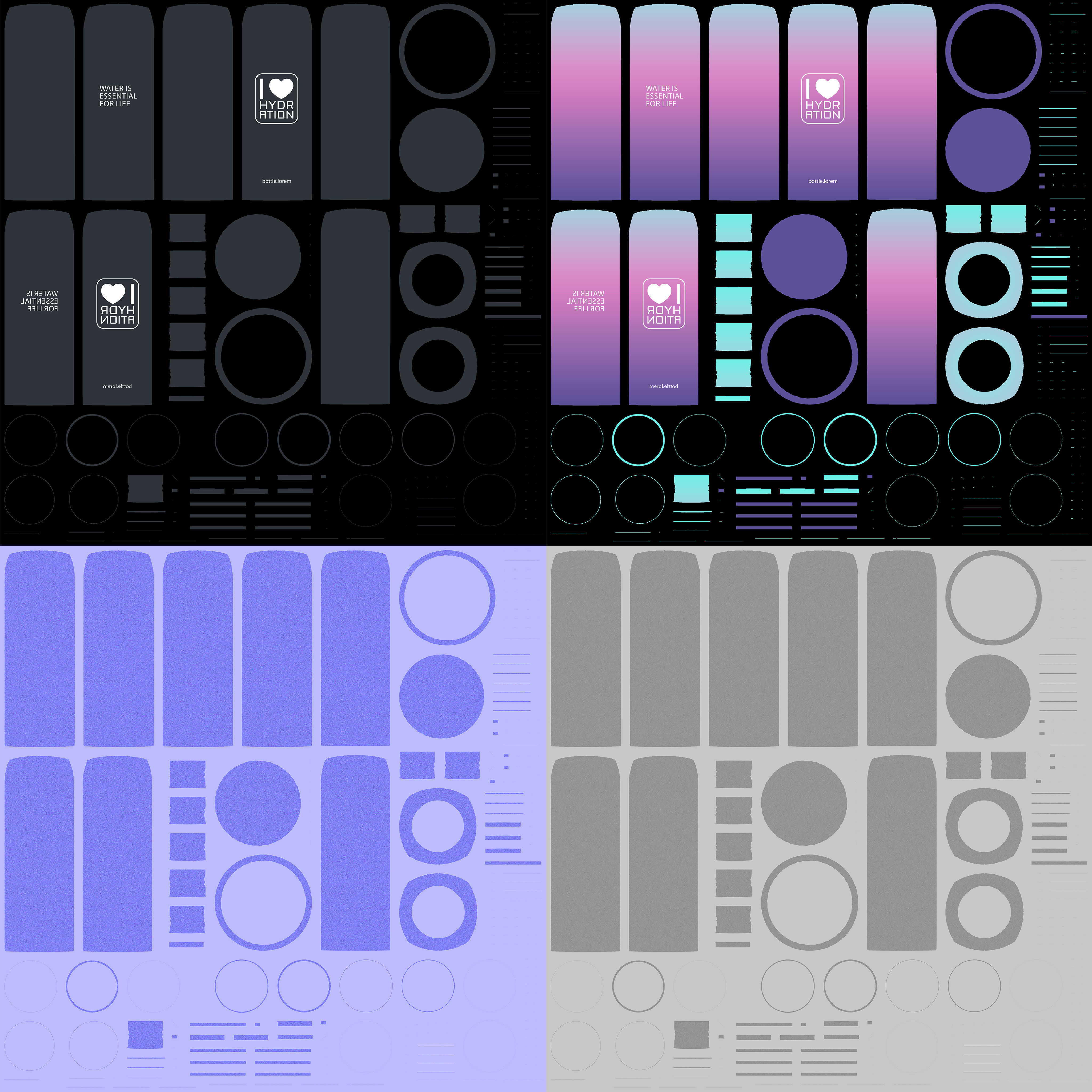 Bottle Flask Tumbler 3D model_8