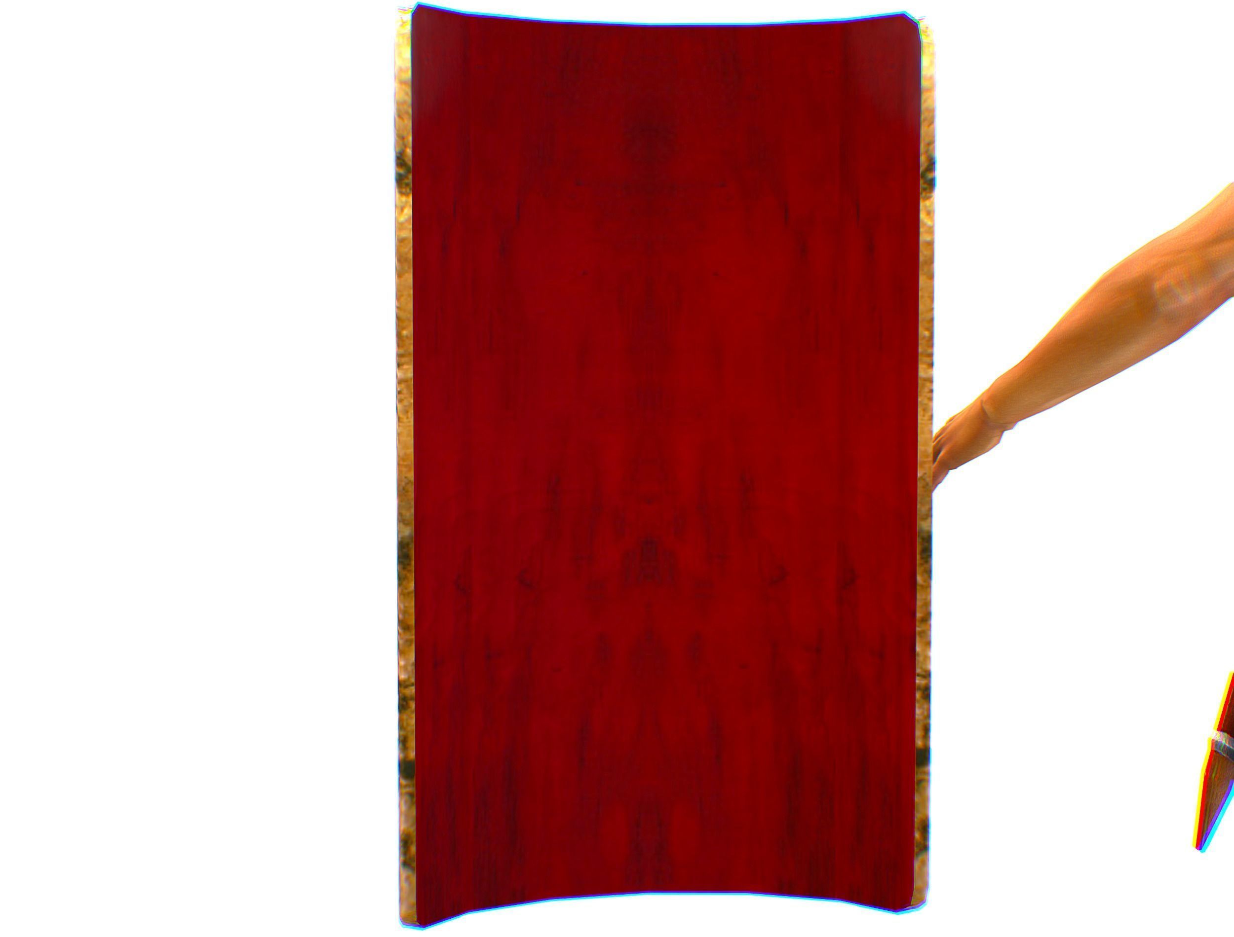 Greek Ancient Warrior Armor Shield Spear Sword Low-poly 3D model_25