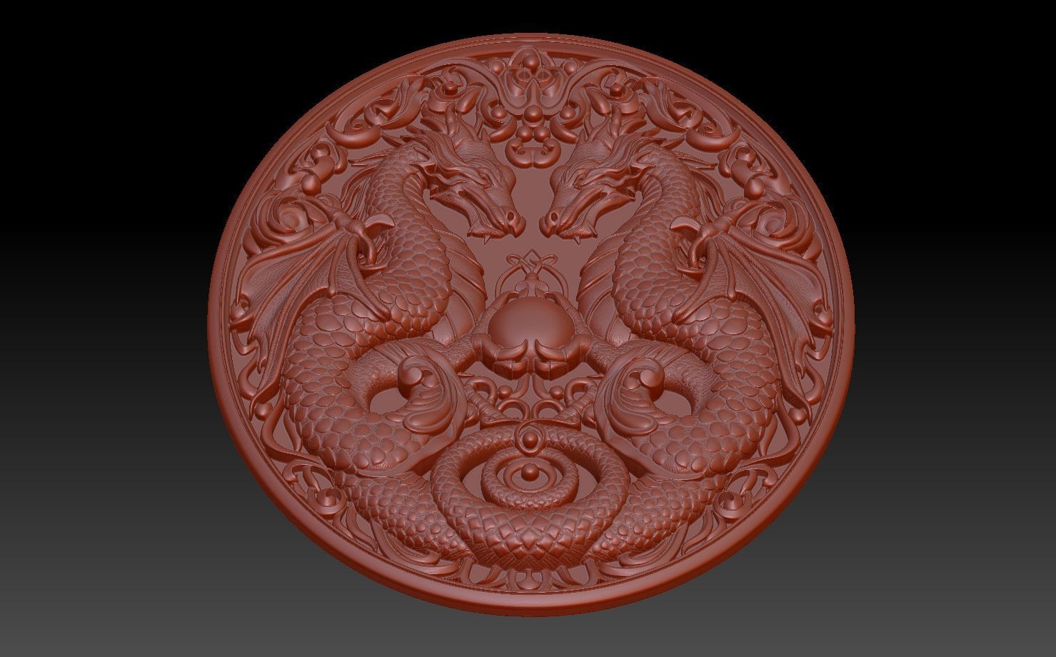 Dragon 3D print model_3