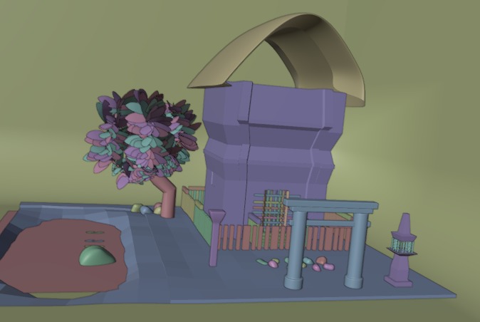 Templo Japones Free 3D model_1