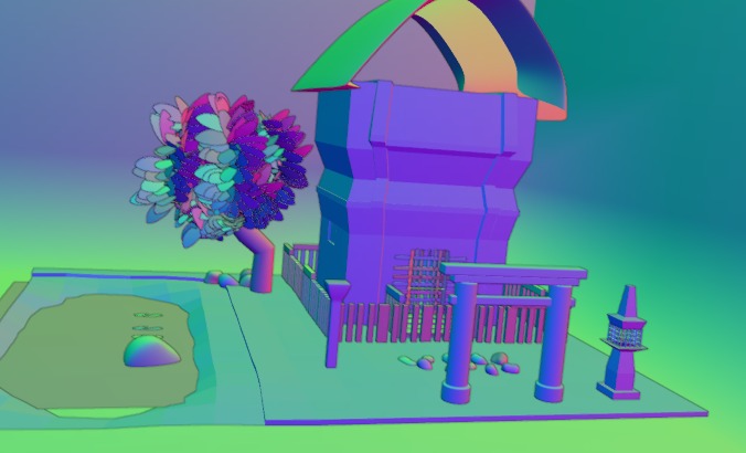 Templo Japones Free 3D model_2