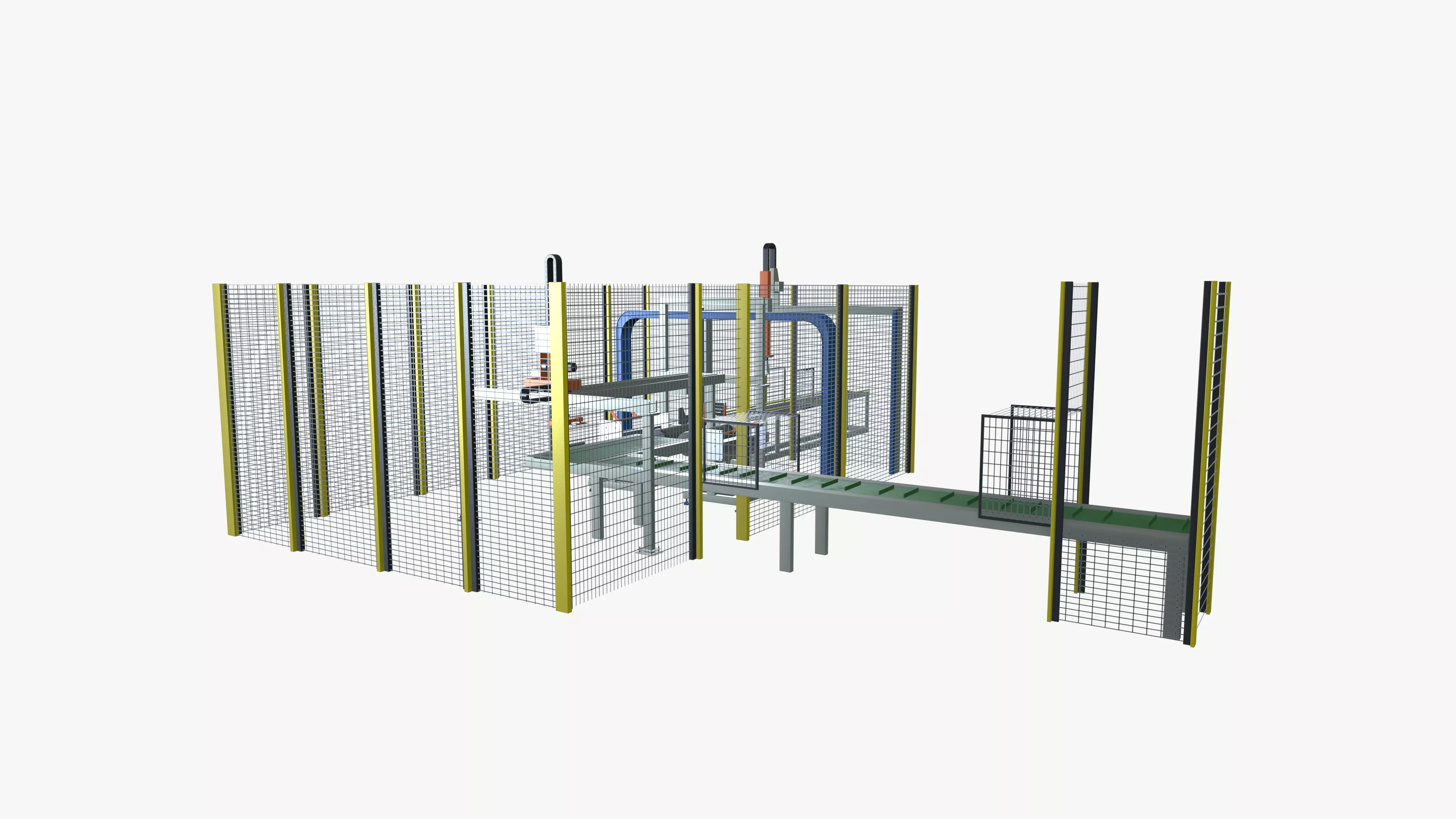 Automatic Wrapping Machine Low-poly 3D model