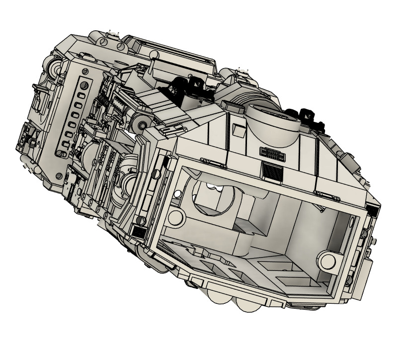 STAR WARS YWING RED JAMMER VERSION  SUPER DETAILED 3D print model_4