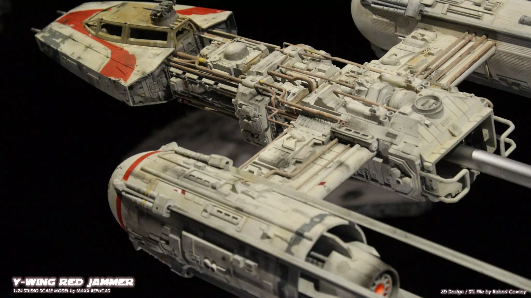 STAR WARS YWING RED JAMMER VERSION  SUPER DETAILED 3D print model_17