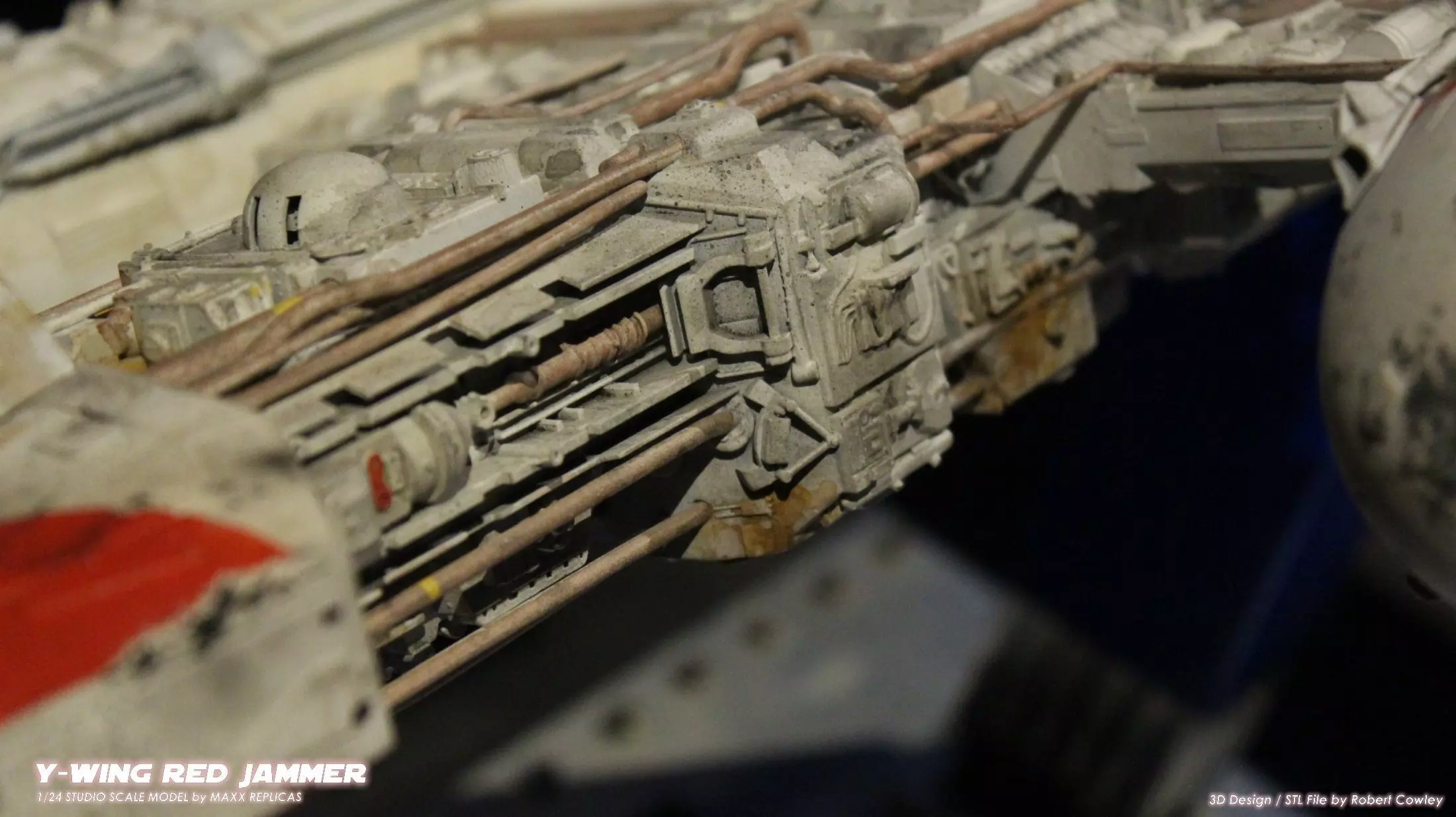 STAR WARS YWING RED JAMMER VERSION  SUPER DETAILED 3D print model_19