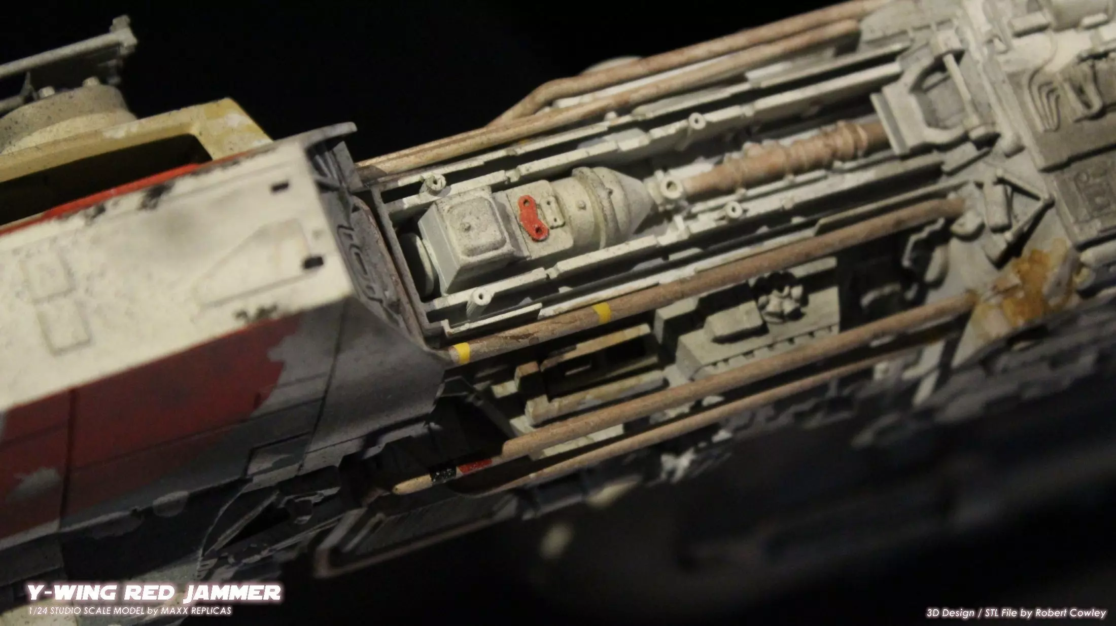 STAR WARS YWING RED JAMMER VERSION  SUPER DETAILED 3D print model_23