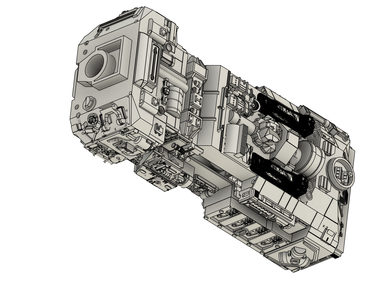STAR WARS YWING RED JAMMER VERSION  SUPER DETAILED 3D print model_6