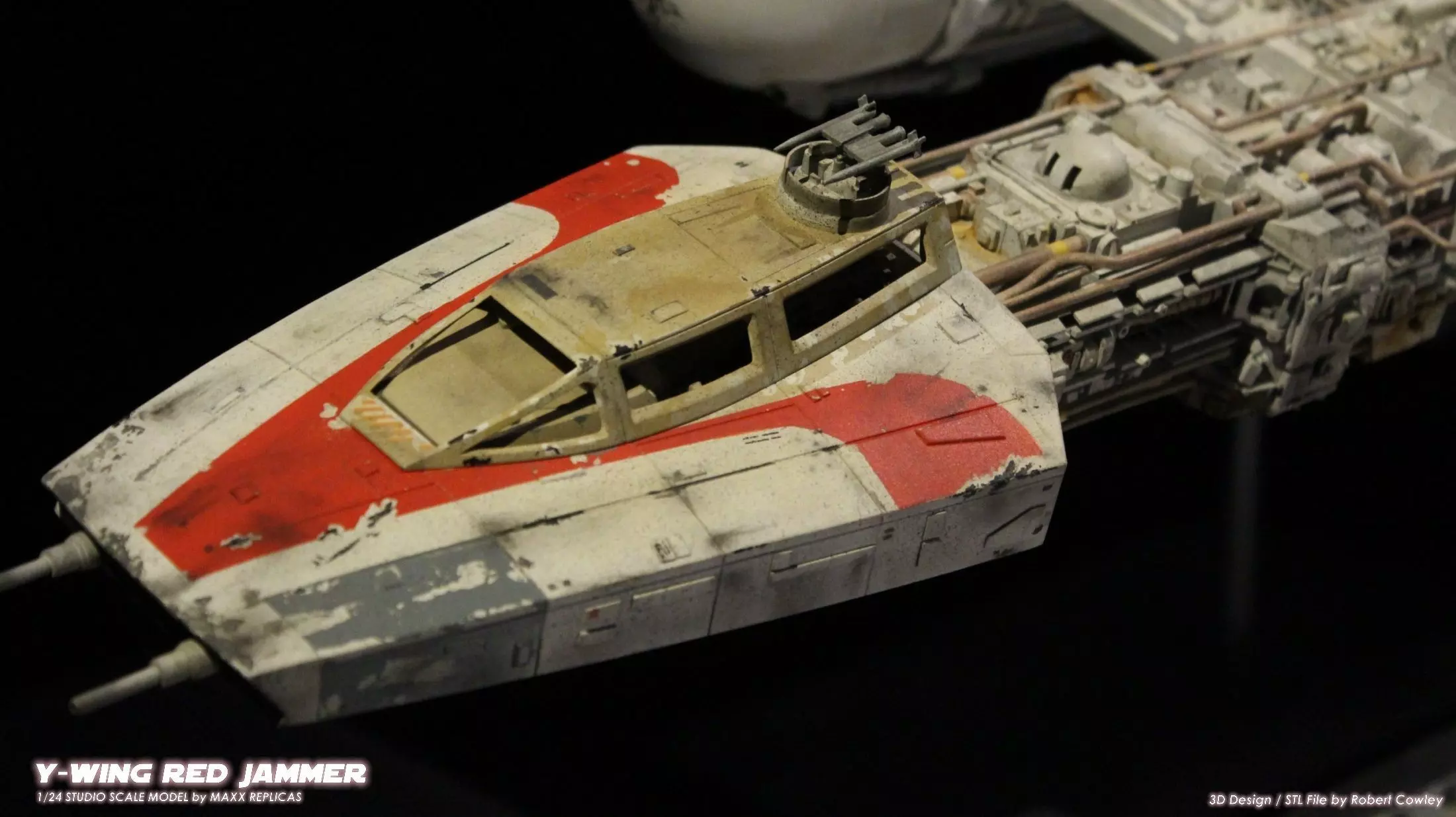 STAR WARS YWING RED JAMMER VERSION  SUPER DETAILED 3D print model_29