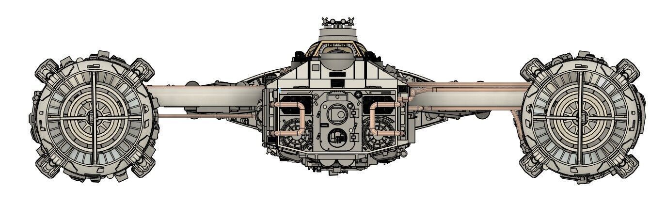 STAR WARS YWING RED JAMMER VERSION  SUPER DETAILED 3D print model_2