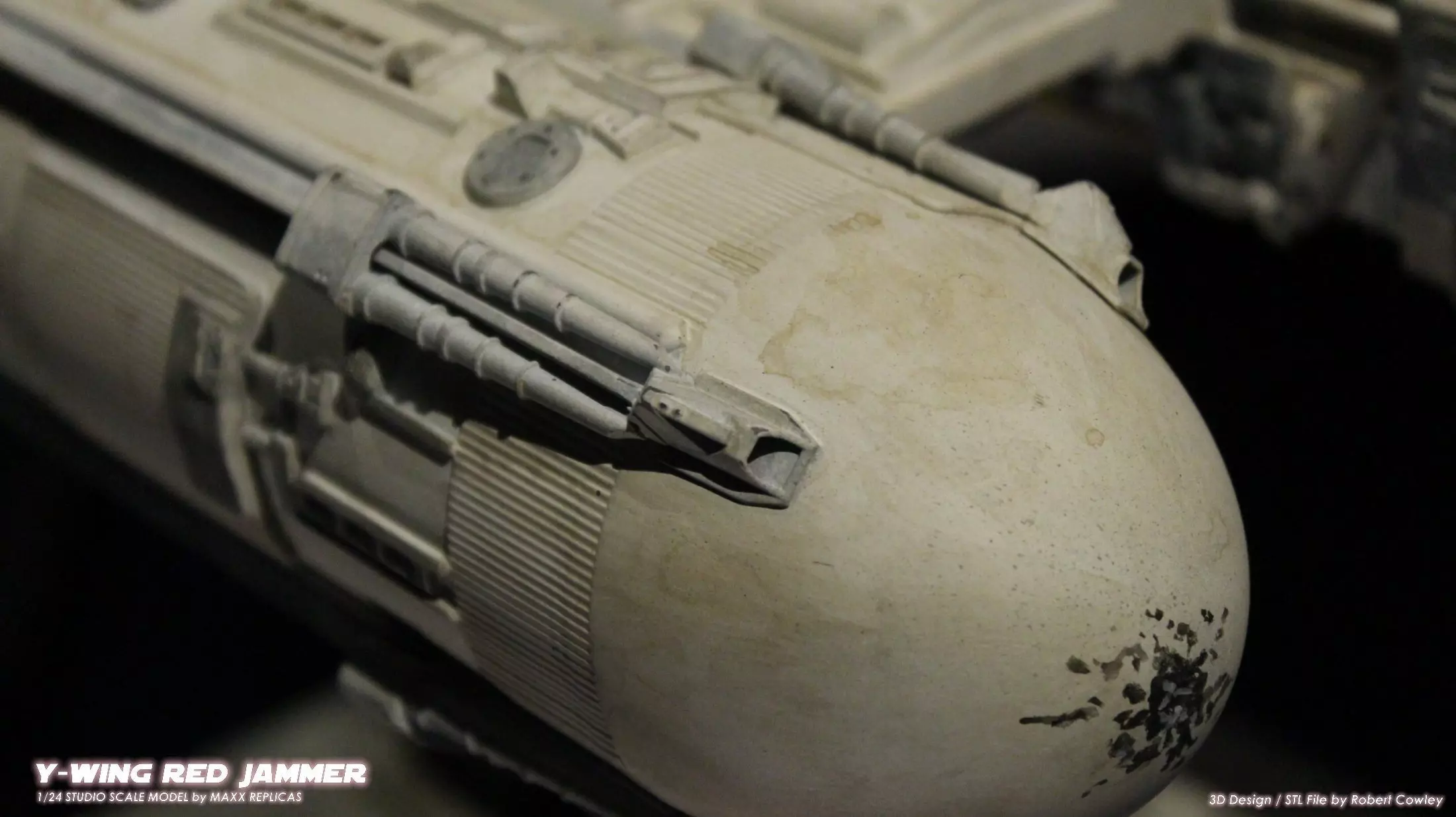 STAR WARS YWING RED JAMMER VERSION  SUPER DETAILED 3D print model_9