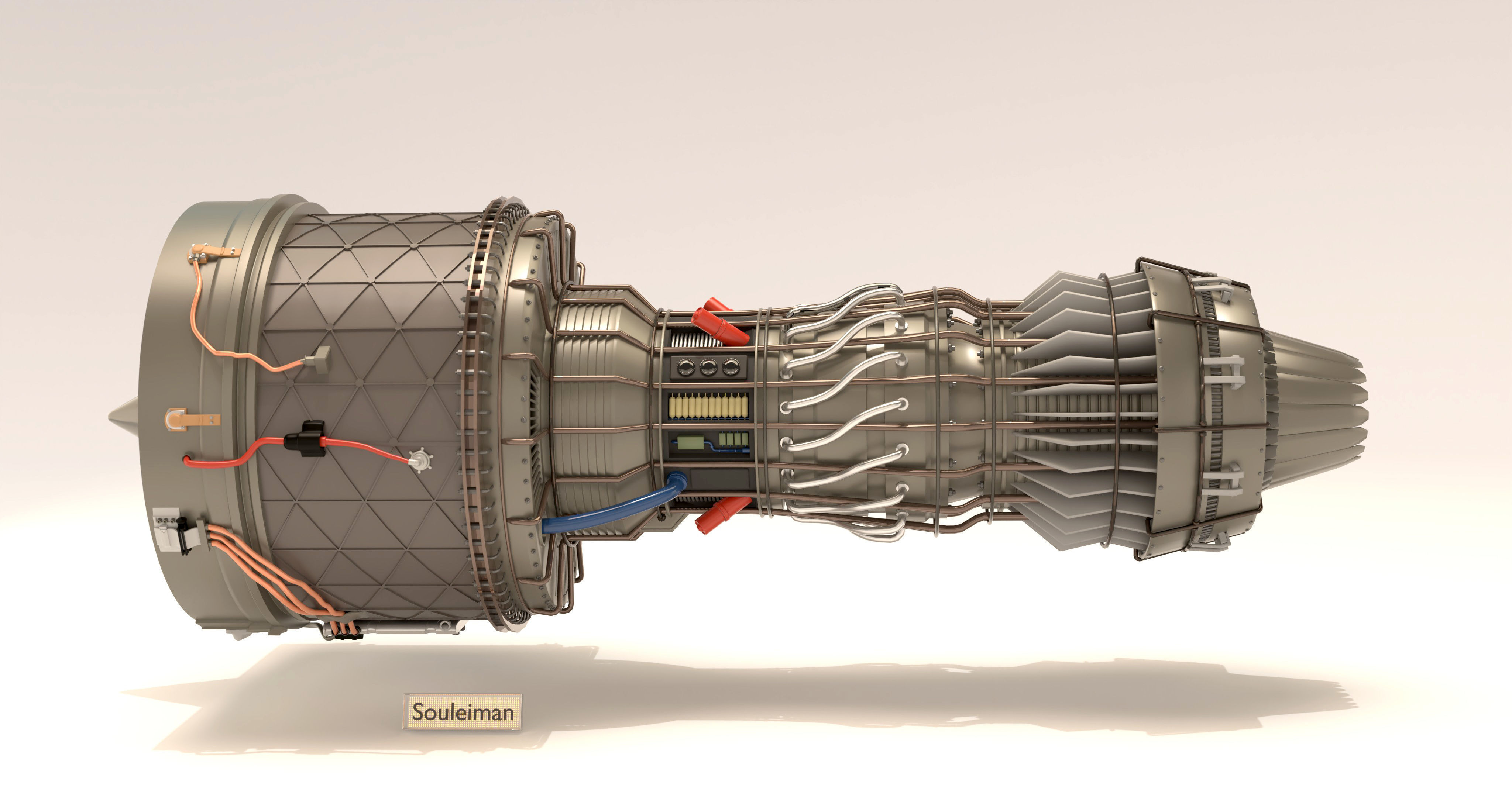 Jet Engine Concept 02 3D model 3D model_1