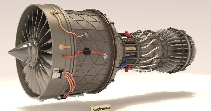 Jet Engine Concept 02 3D model 3D model