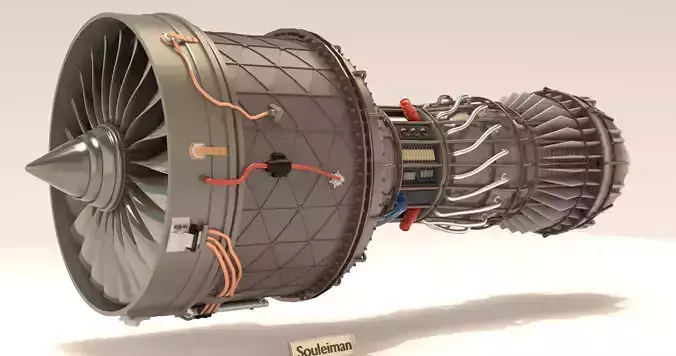 Jet Engine Concept 02 3D model