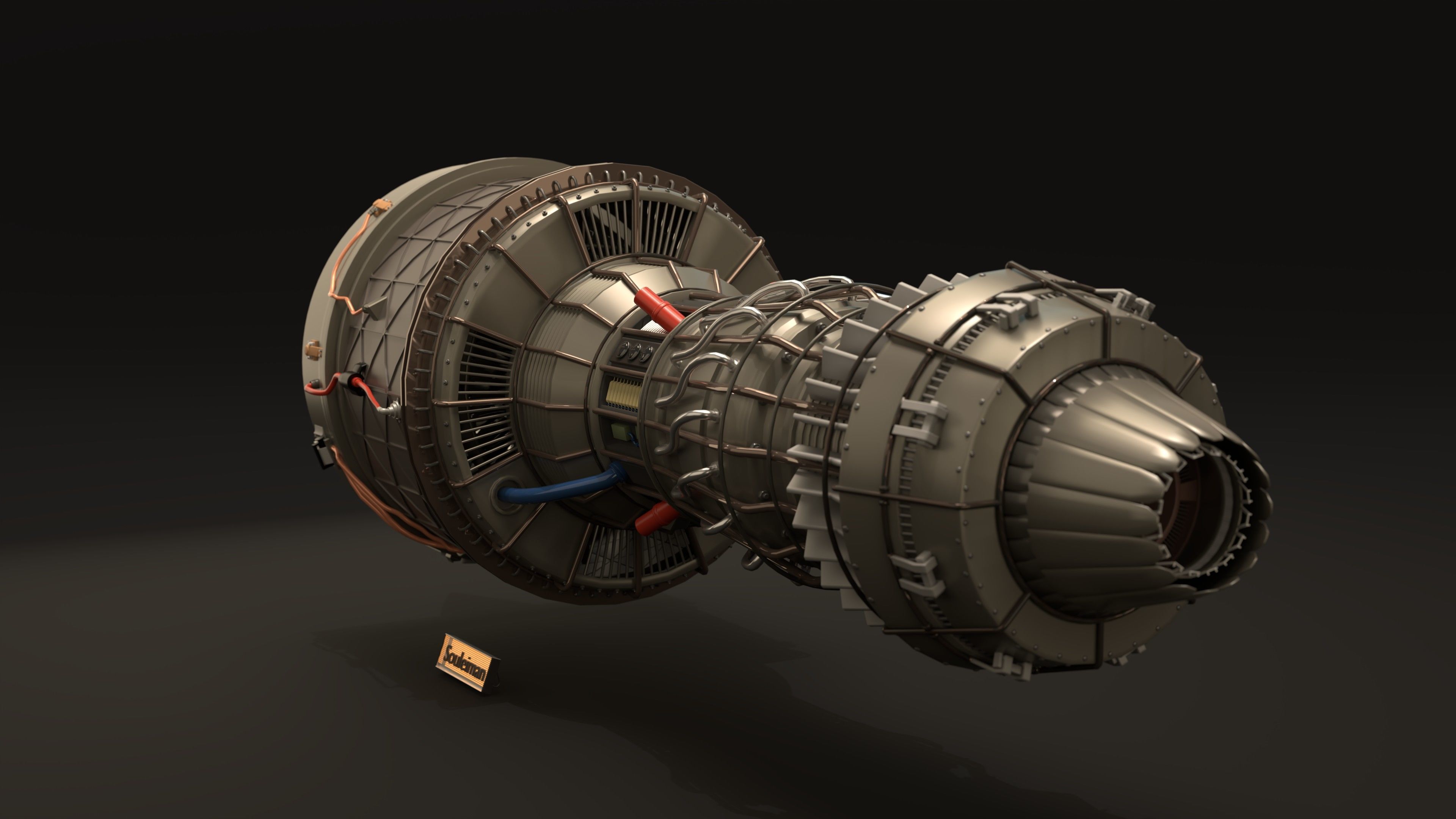 Jet Engine Concept 02 3D model 3D model_12