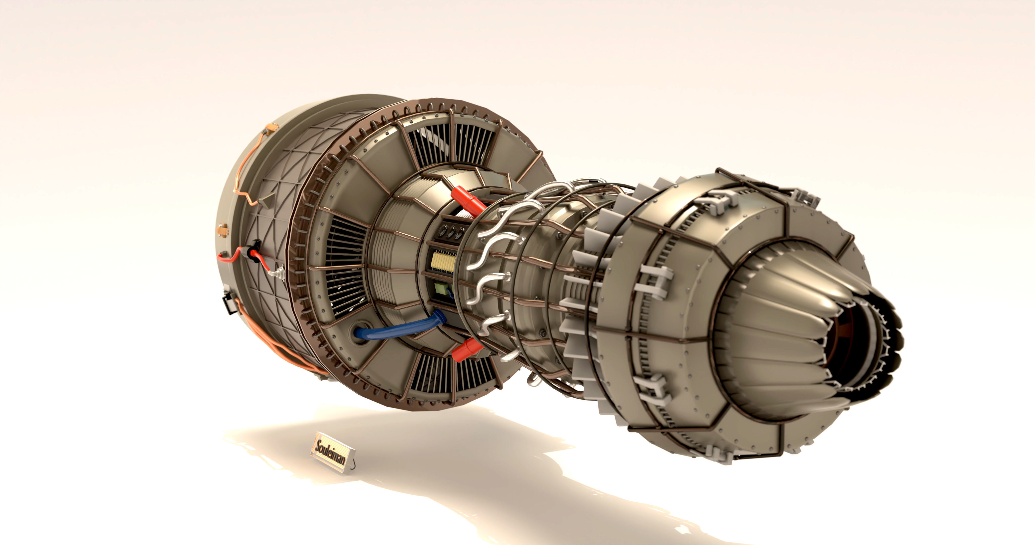 Jet Engine Concept 02 3D model 3D model_11
