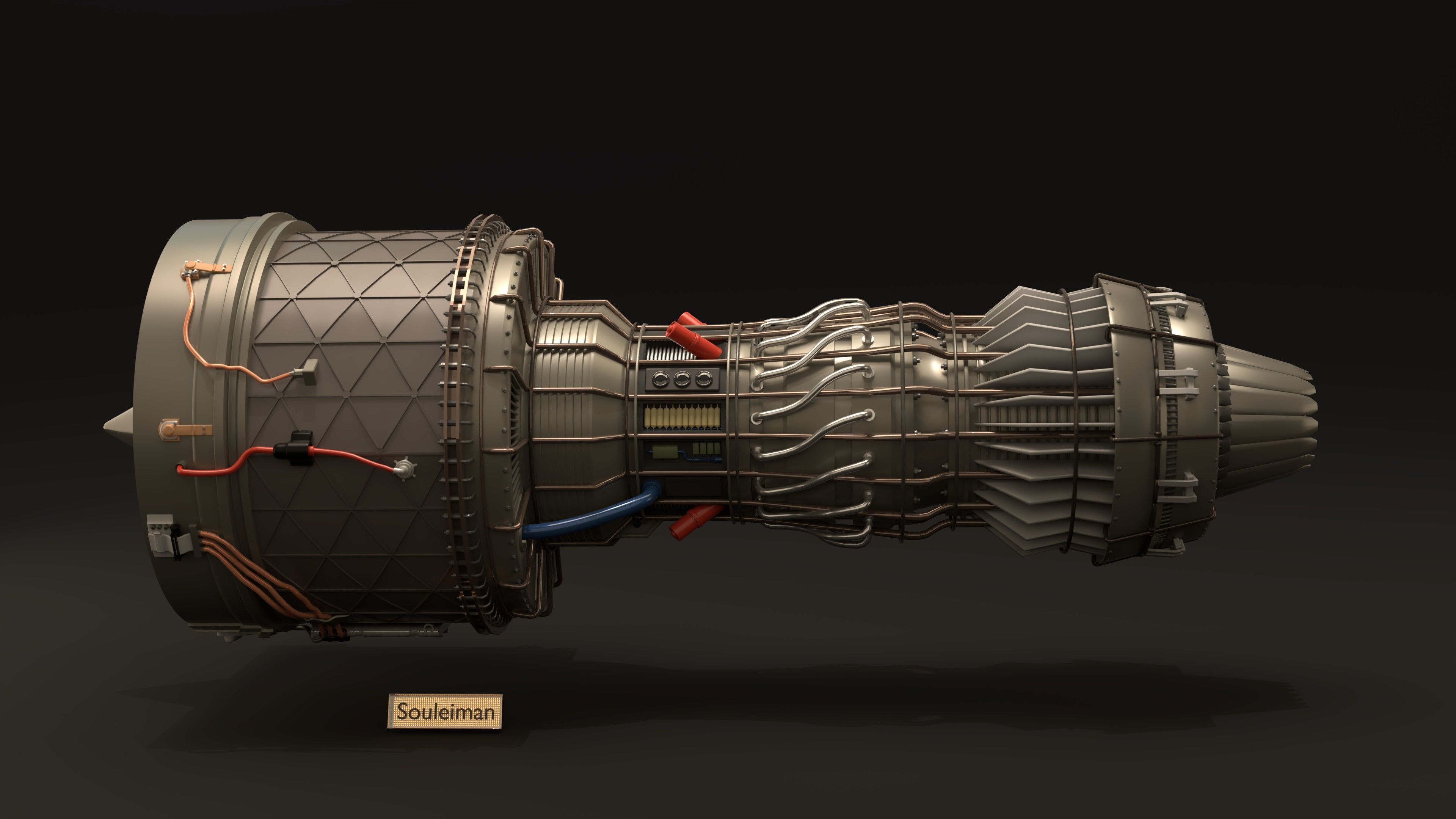 Jet Engine Concept 02 3D model 3D model_2