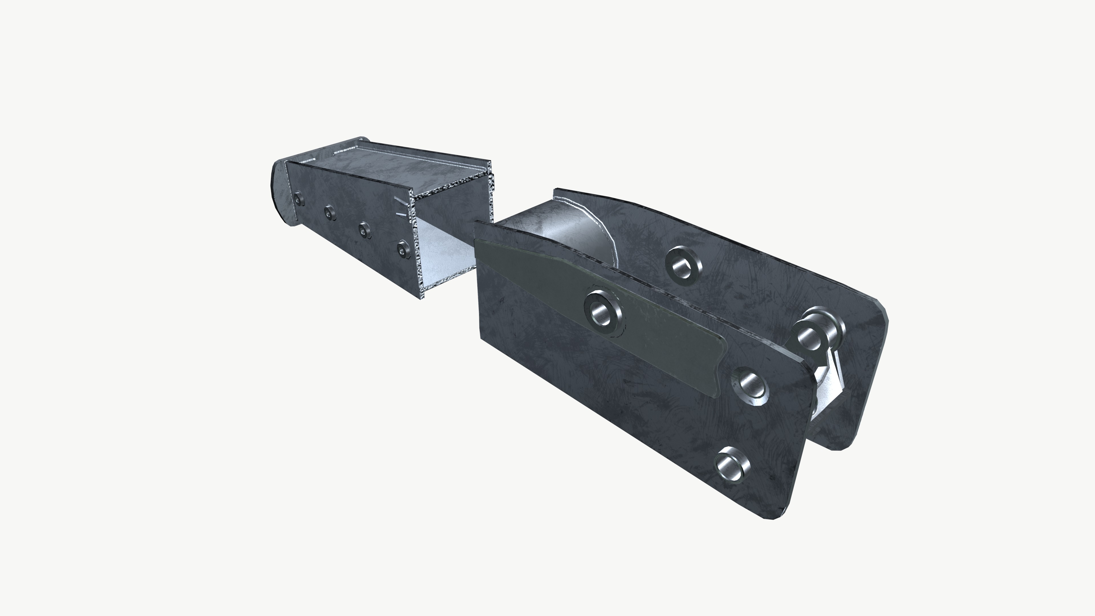 JCB Excavator Crane Arm 3D model_6