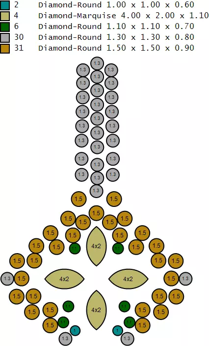 Cross Pendant 2 inch 3D print model_7