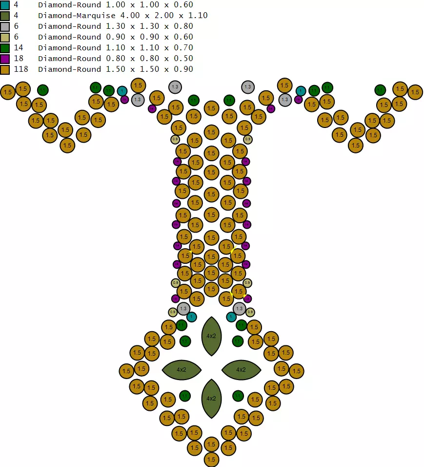Cross Pendant 2 inch 3D print model_6