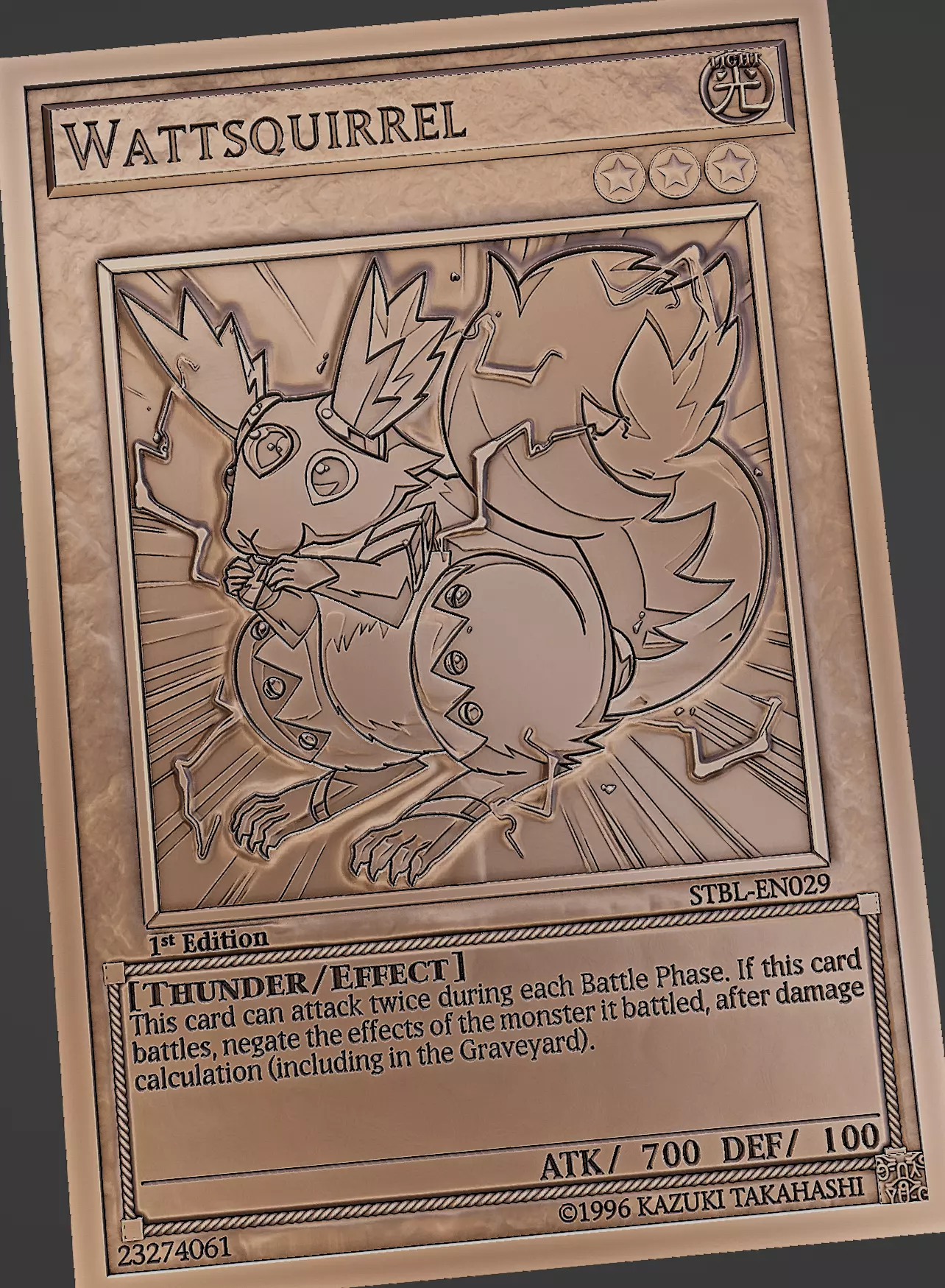 Wattsquirrel - yu-gi-oh 3D print model