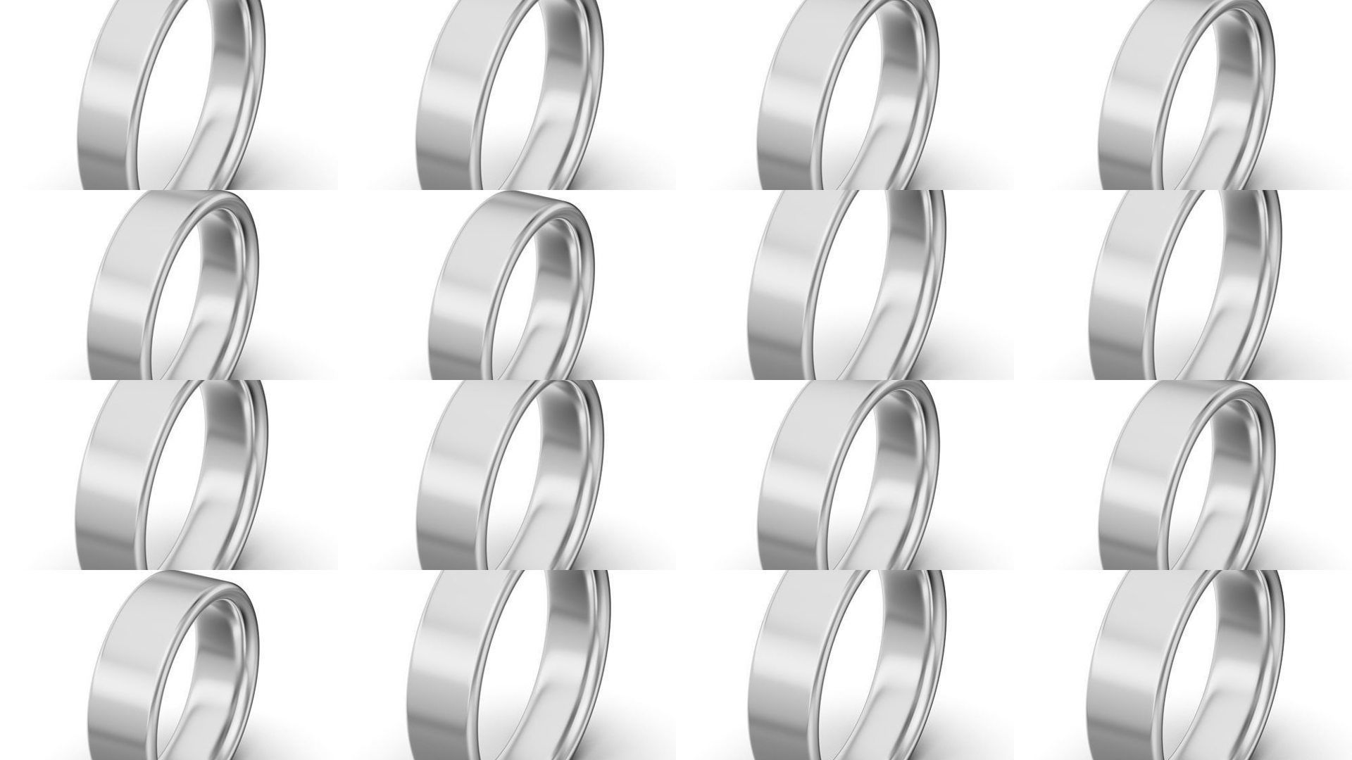 119 Wedding rings  3D Model Collection_5