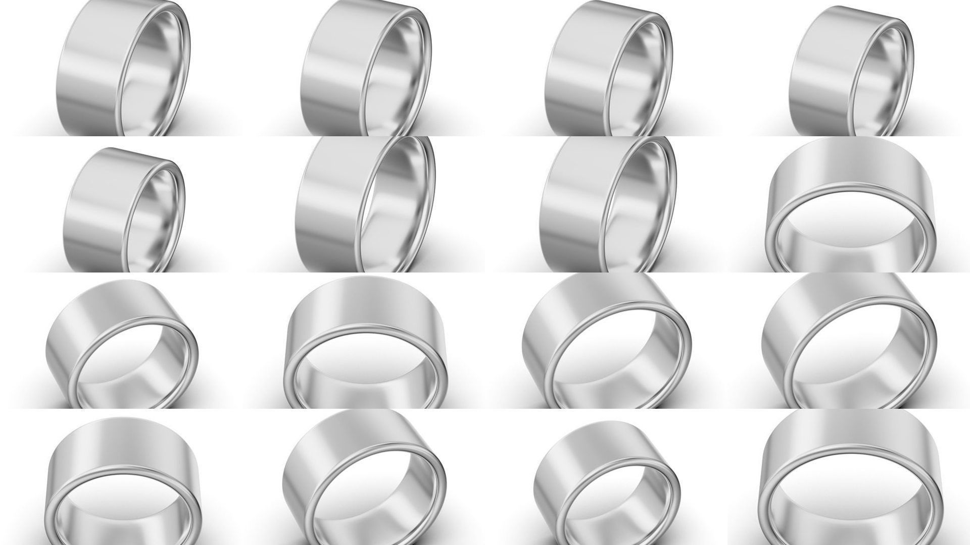 119 Wedding rings  3D Model Collection_13