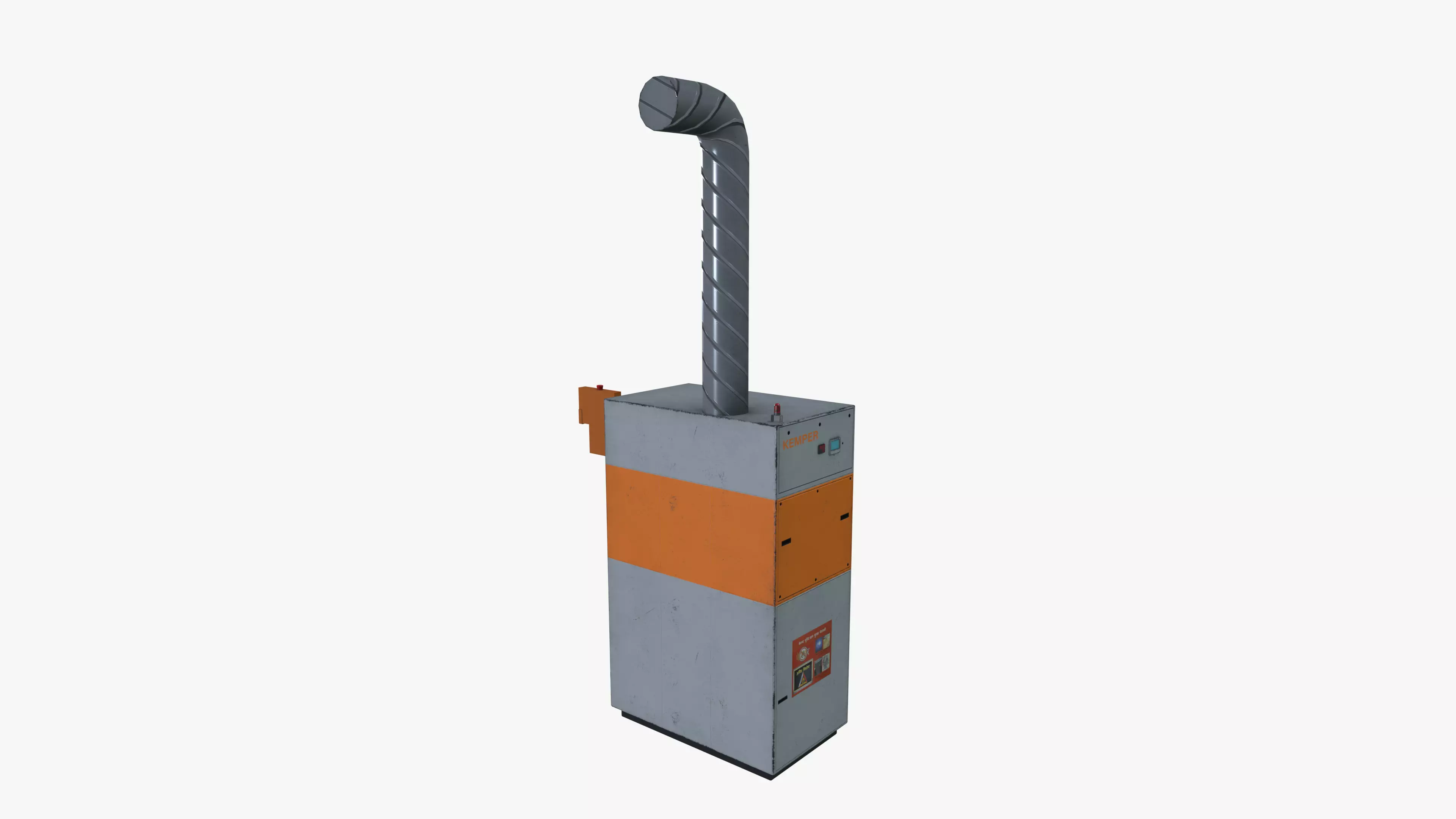 Fume Extraction system Low-poly 3D model_0