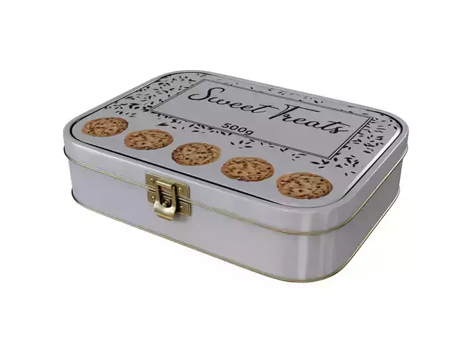 Food storage containers Metal Food Storage Tin 3D model