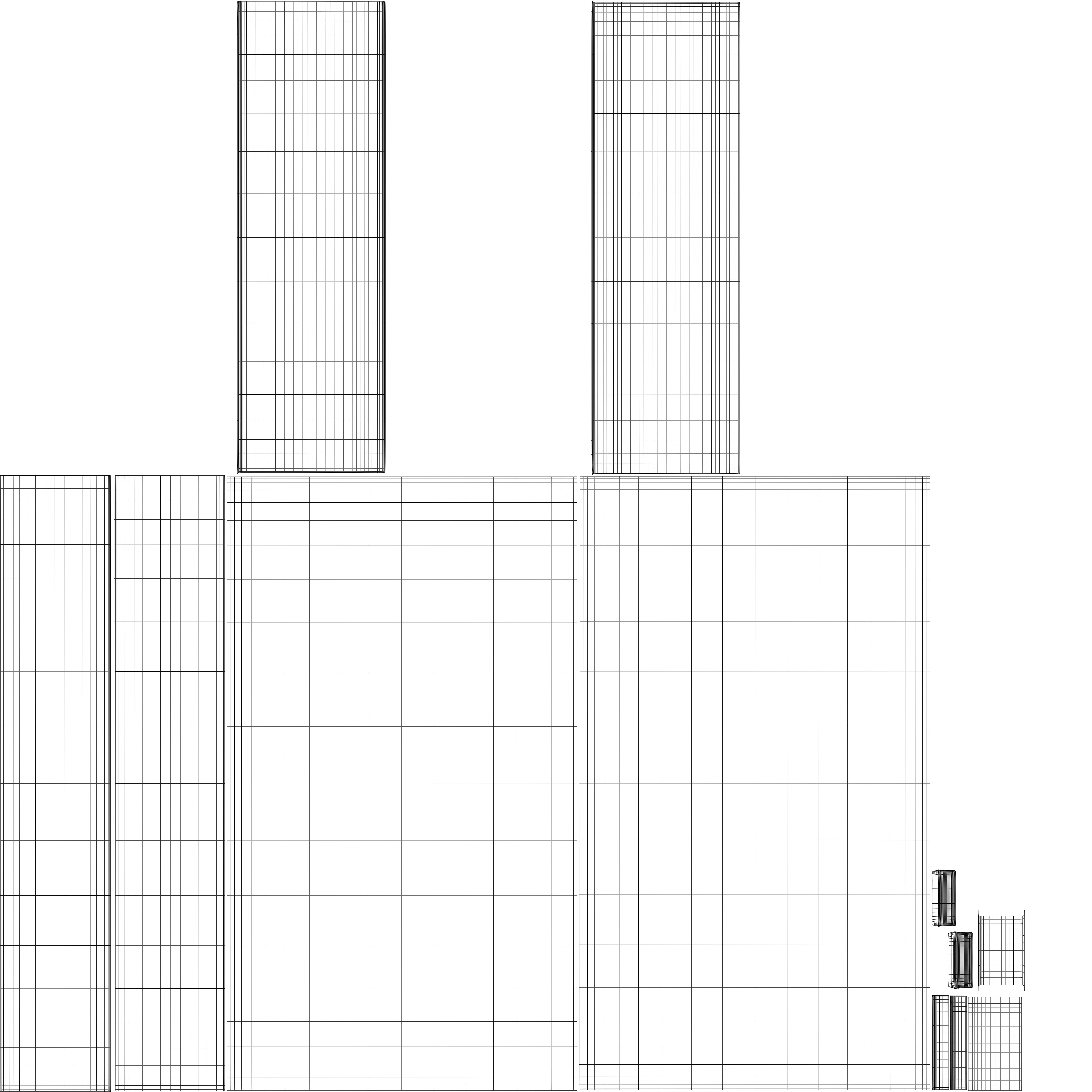 Snacks Vegetable Spring Rolls Low-poly 3D model_4