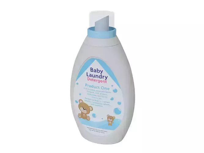 Laundry detergents for sensitive skin and babies Baby Low-poly 3D model