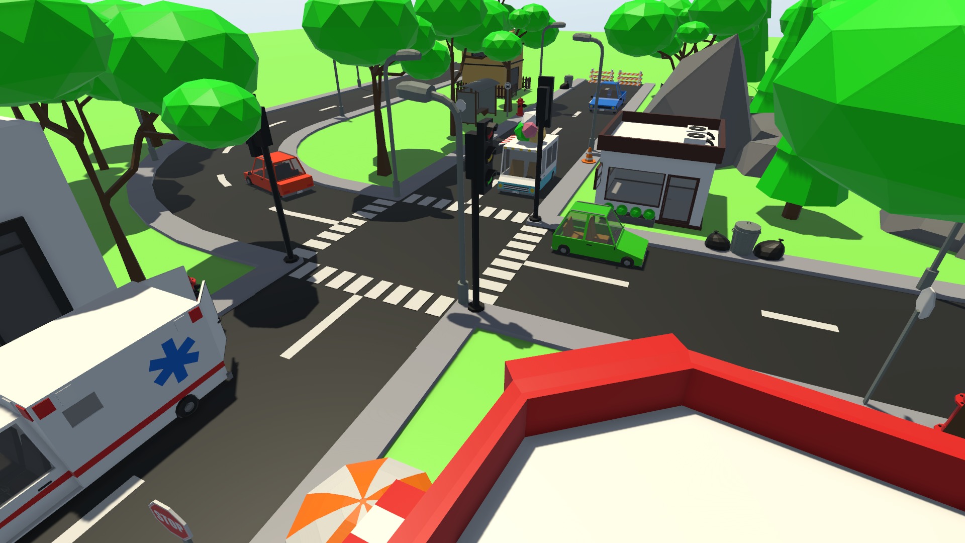 Low Poly Town Pack - GameAssets Low-poly 3D model_2