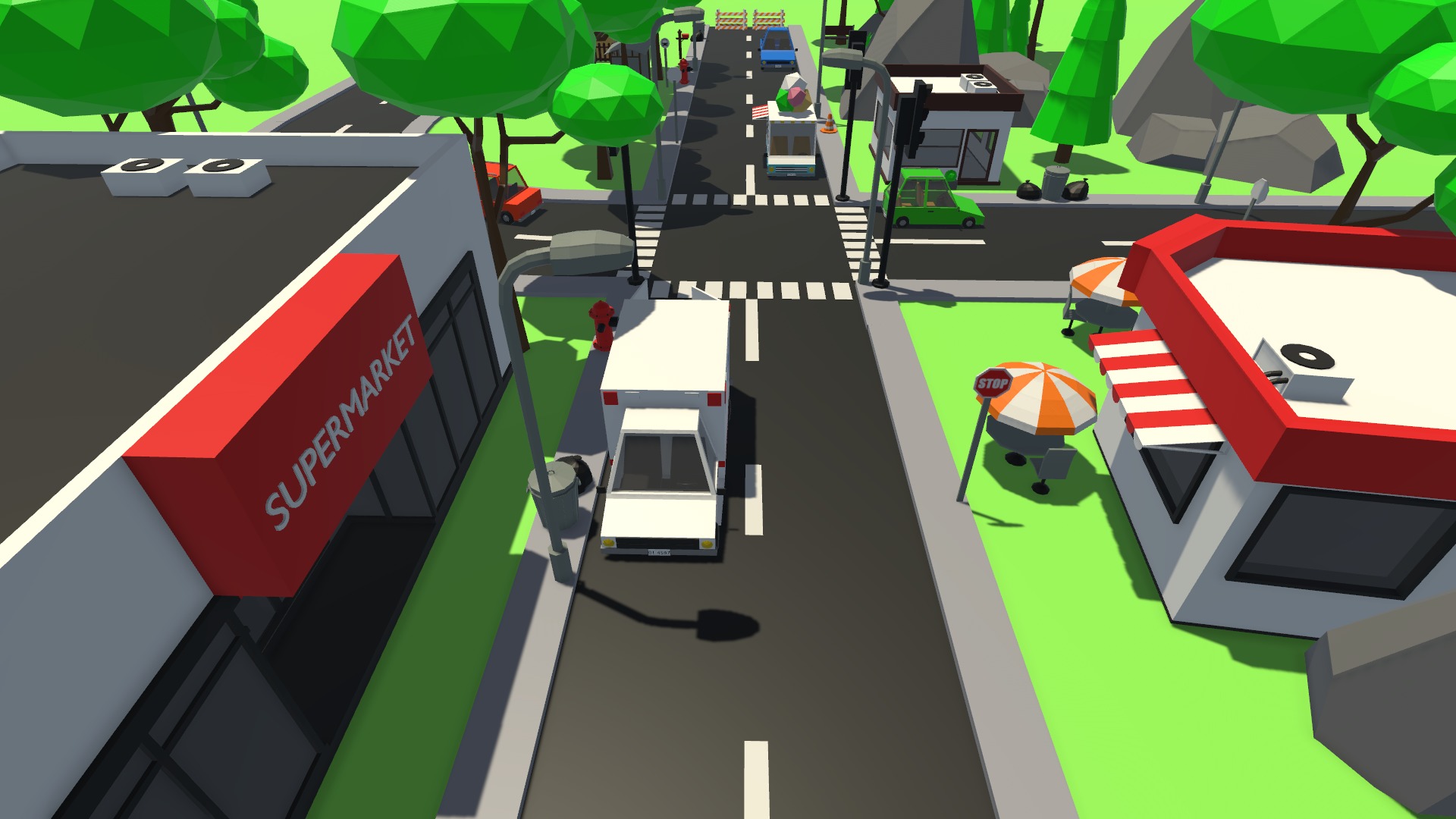 Low Poly Town Pack - GameAssets Low-poly 3D model_10