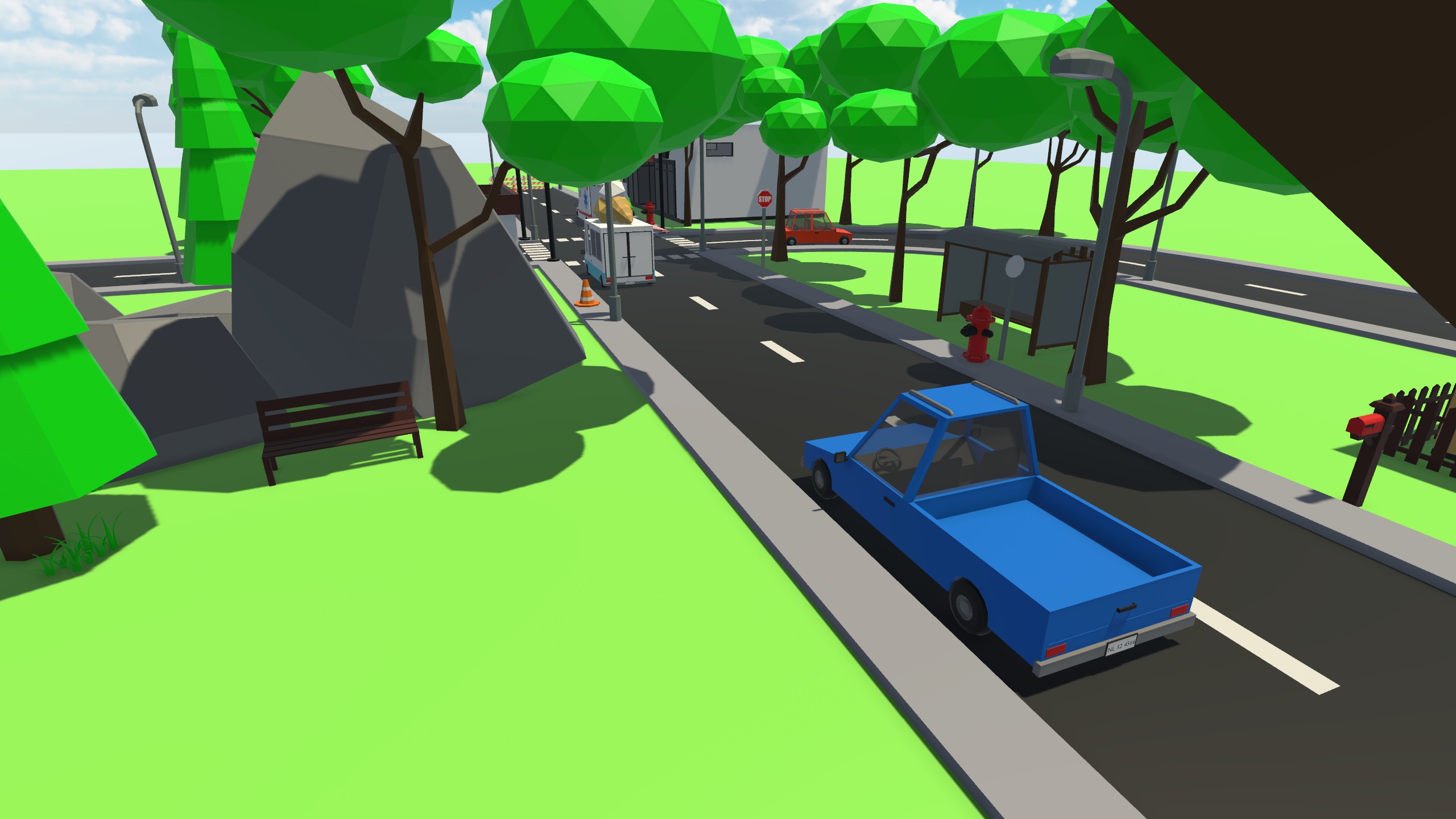 Low Poly Town Pack - GameAssets Low-poly 3D model_4