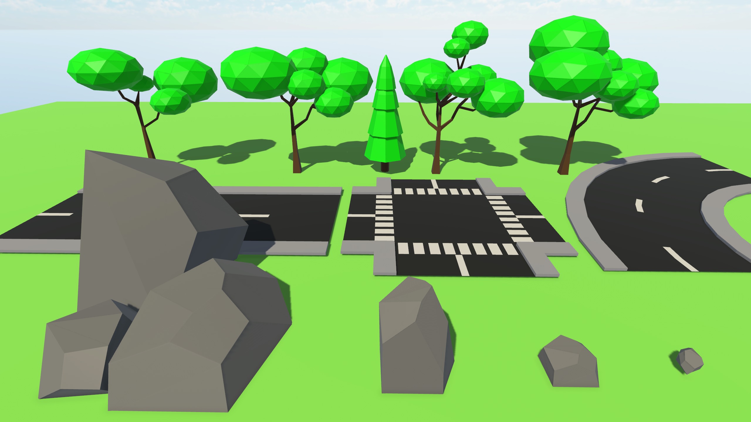Low Poly Town Pack - GameAssets Low-poly 3D model_3
